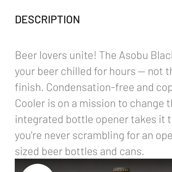 ASOBU portable beer can/beer bottle chiller. beer stays frosty cold. NWOT - Picture 10 of 10